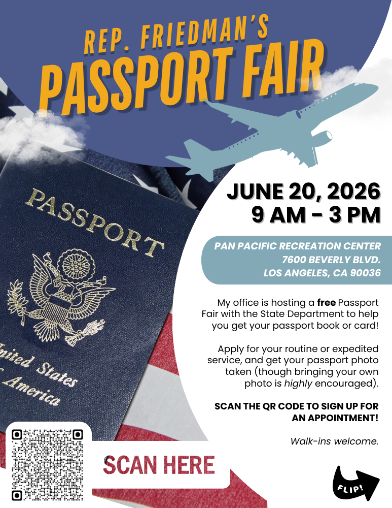 June 20 Passport Fair | Representative Laura Friedman