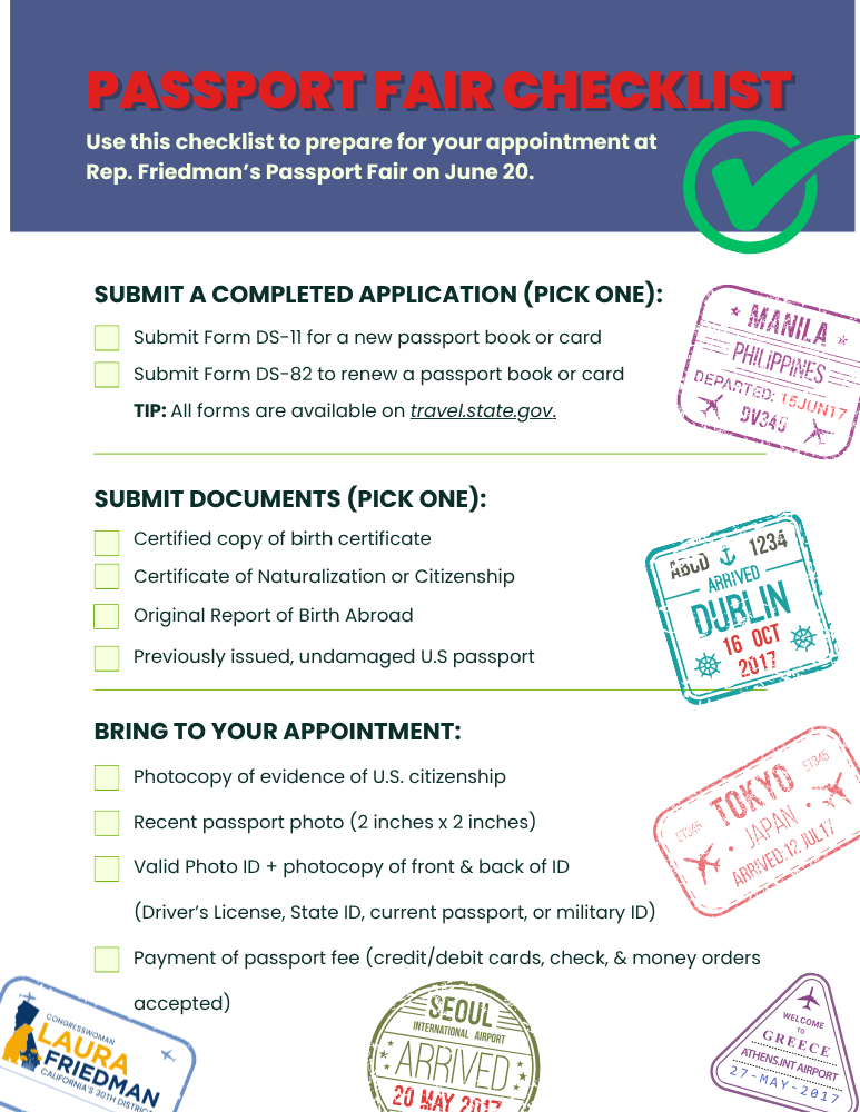 洋楽 WATERR x PASSPORT RAV PLEDGE FEALTY June 20 Passport Fair | Representative Laura Friedman