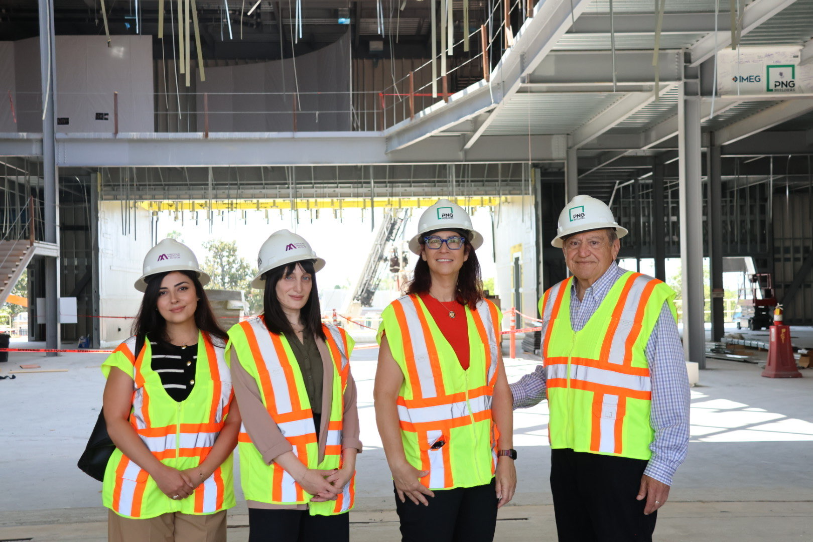 Friedman with the Center’s Executive Vice Chairman Zaven Kazaian and team.