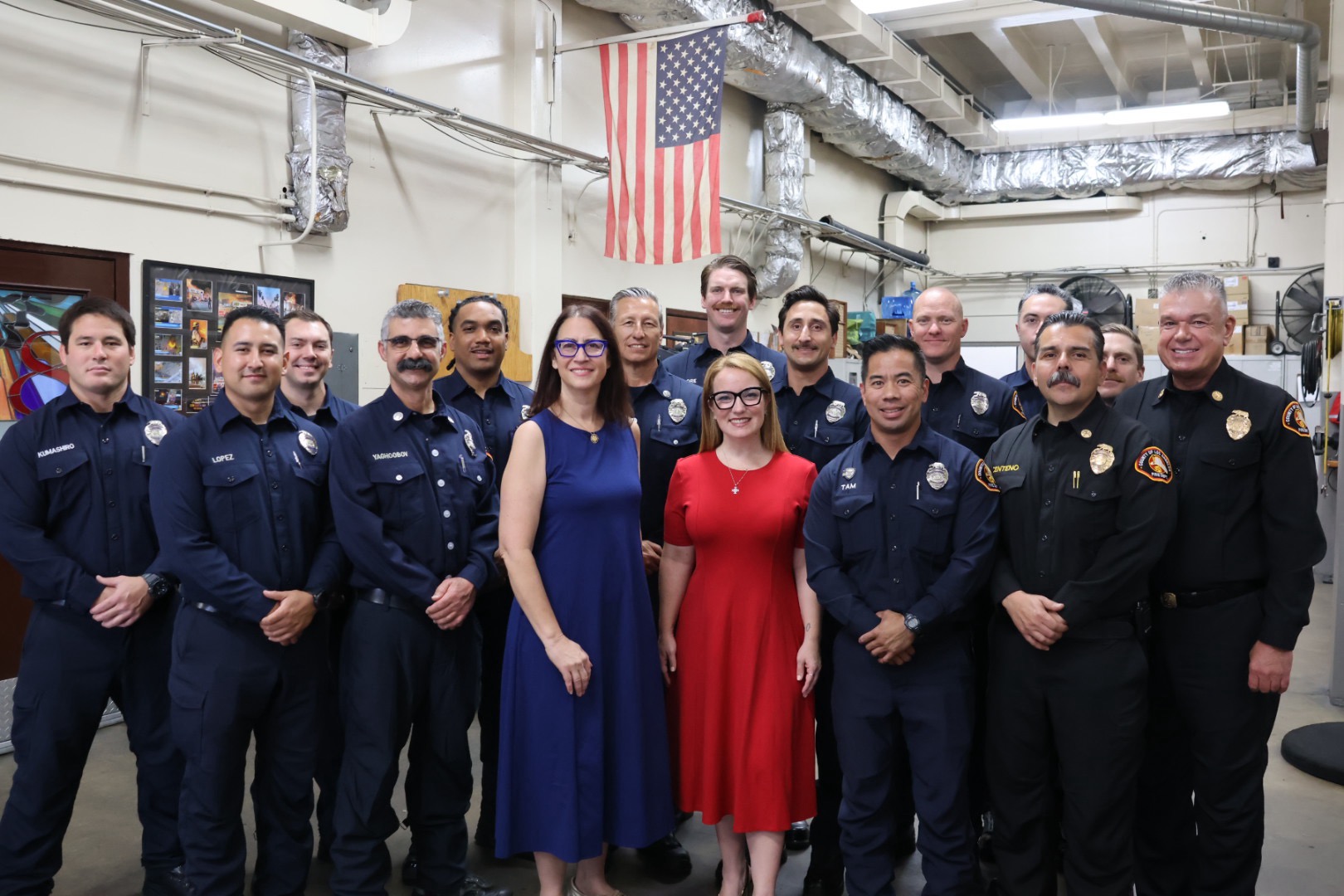 Fire Station 8 Press Conference Full Group Picture