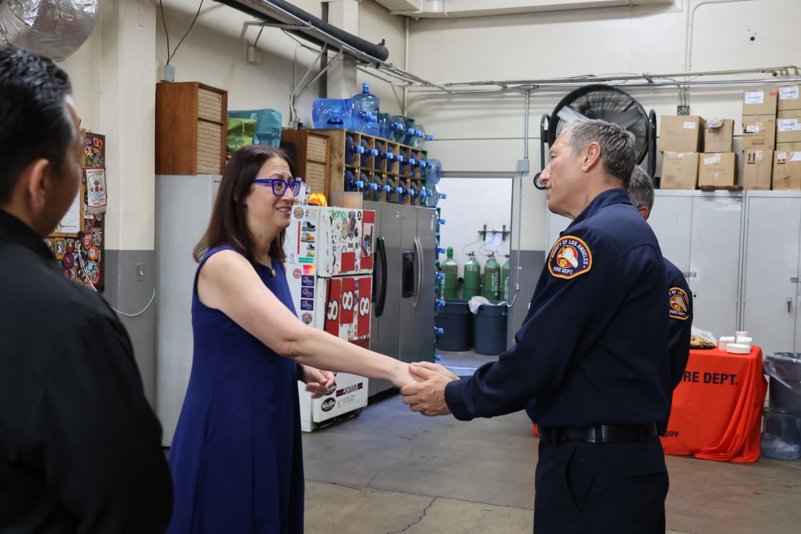 LSF at Fire Station 8 presser