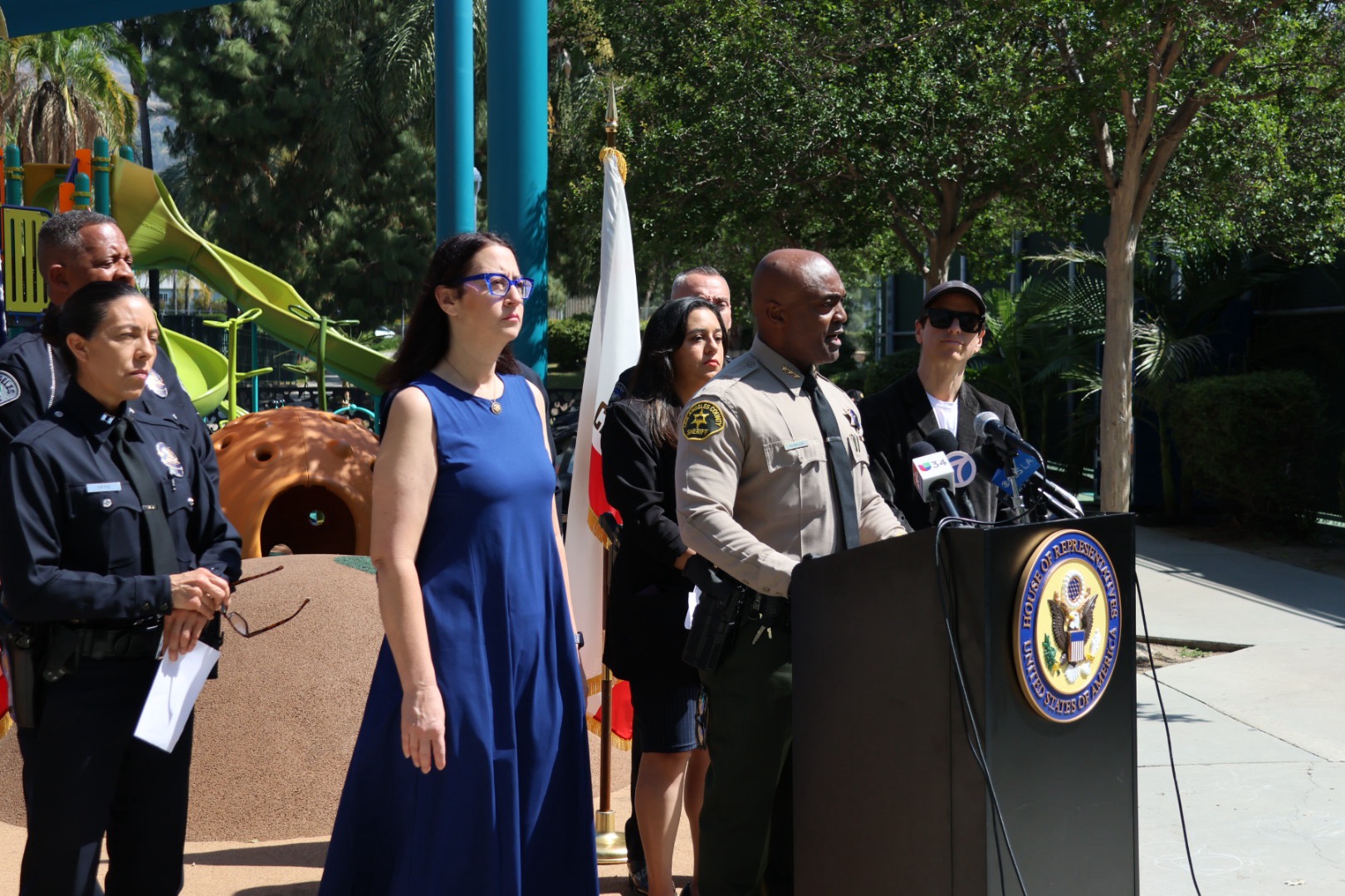 Rep. Friedman at Car Chase Legislation Press Conference