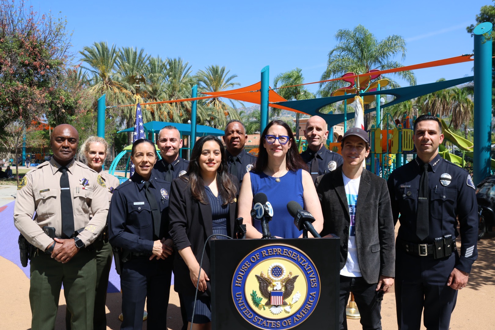 Group Photo at Car Chase Press Event