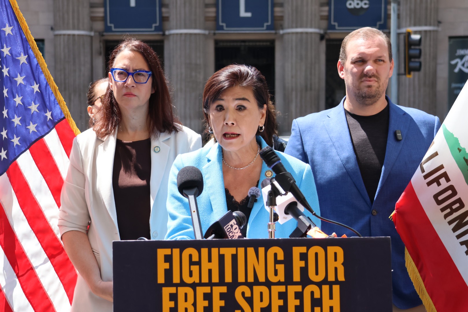 Rep. Friedman Free Speech rally