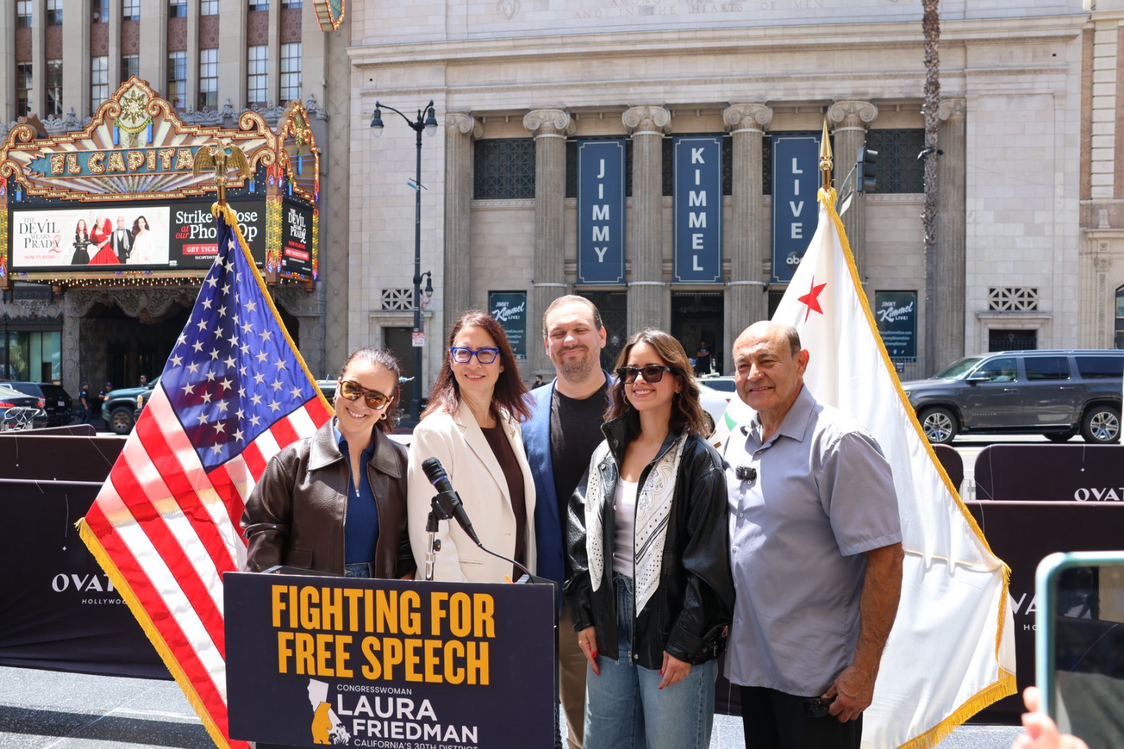 Rep. Friedman Free Speech group picture