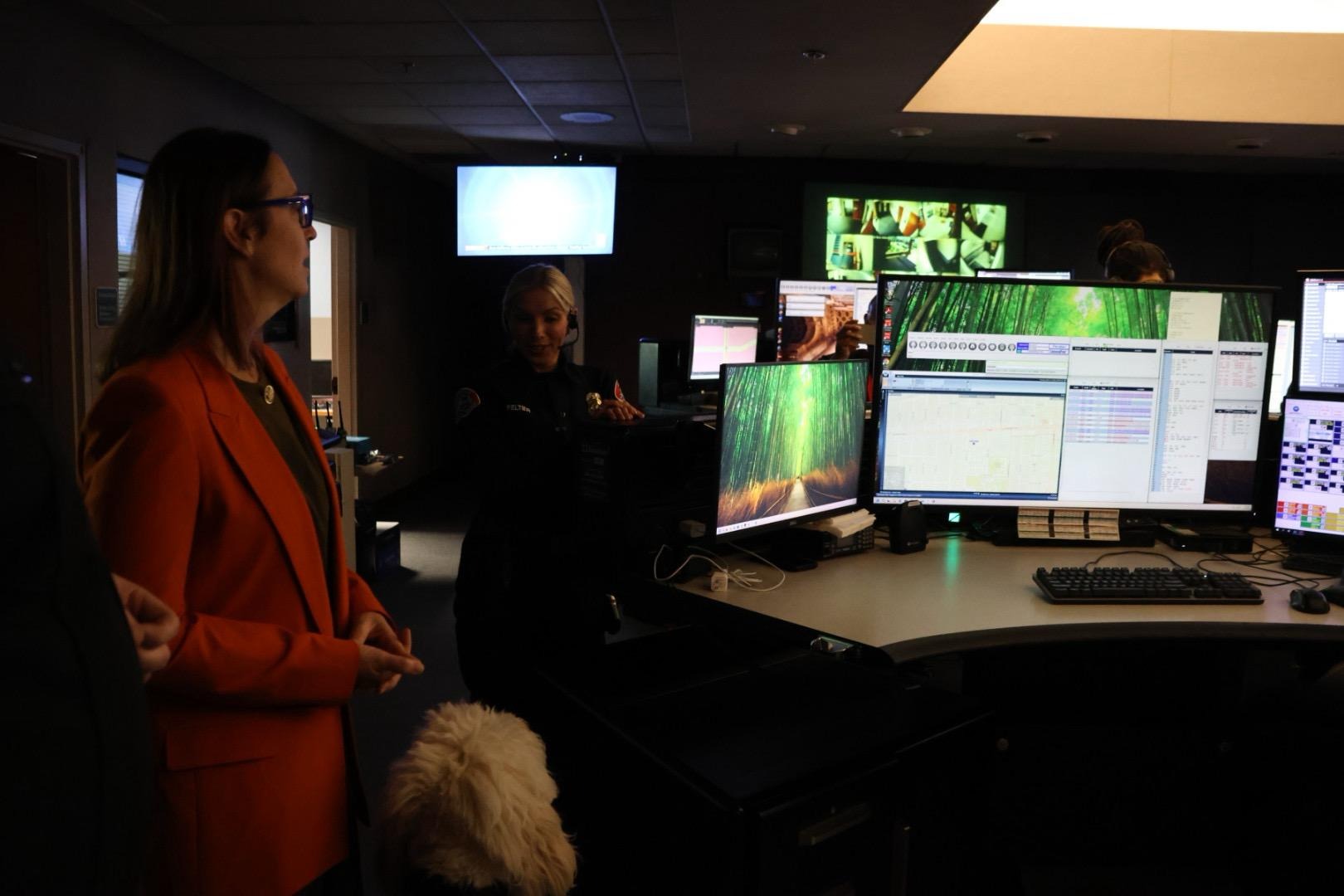 Verdugo Press Conference Fire Center Tour