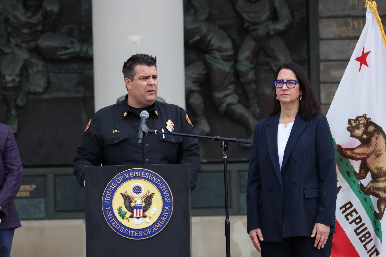 Rep. Friedman & Pasadena Deputy fire chief Tim Sell