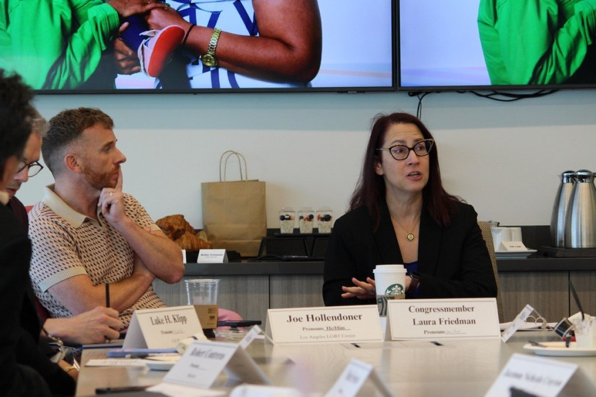 Rep. Friedman visit LA LGBT Center