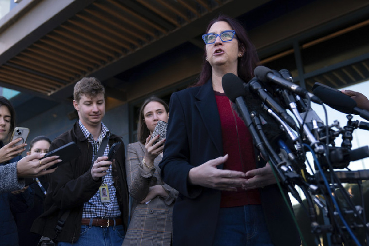 Rep. Friedman talks to reporters