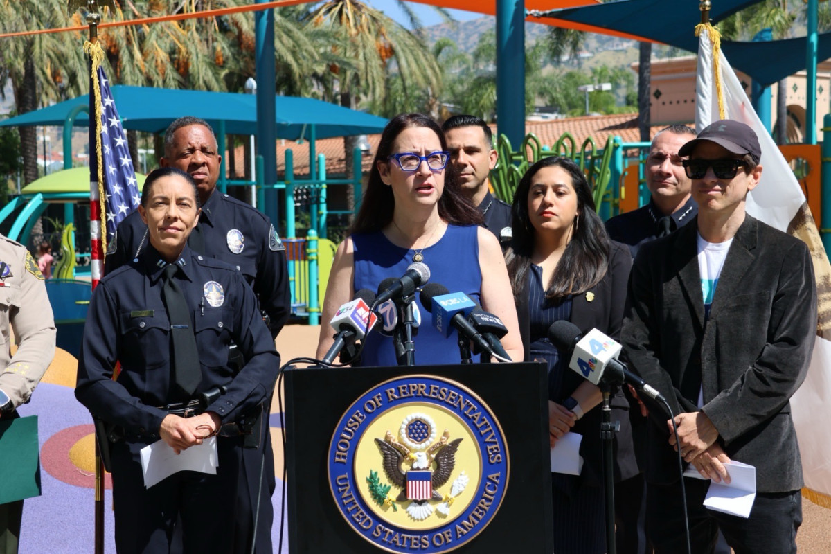 Rep. Friedman at Car Chase Press Conference