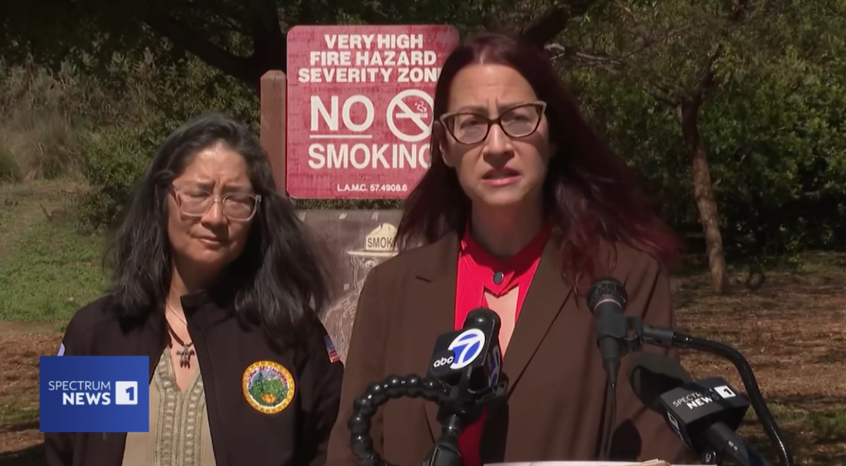 Rep. Friedman speaks at Runyon Canyon 