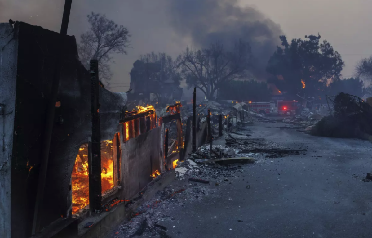 Wildfire damage