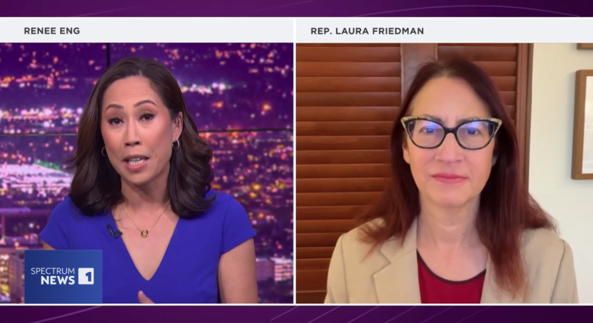 Rep. Friedman with Inside the Issues Host Renee Eng
