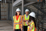 Above: Friedman tours the upper level of the Armenian American Museum.