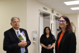Above: Friedman tours Ararat Post Acute Facility amenities. 