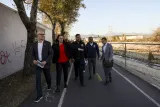 walking along LA River