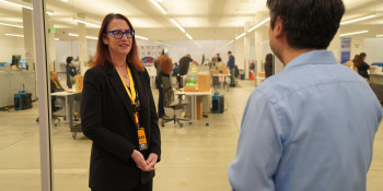 Rep. Friedman at LA Ballot Processing Center