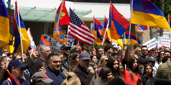 Armenian Genocide demonstrators