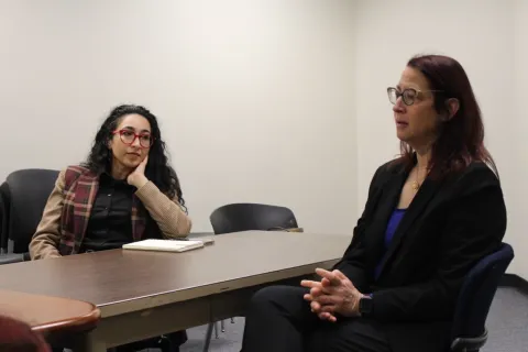 Friedman meets with leaders of the local Neighborhood Councils.